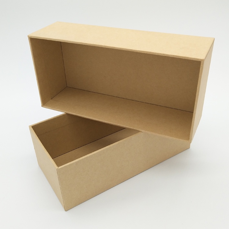 Customized Design Natural Kraft Paper Rigid Set Up Gift Boxes