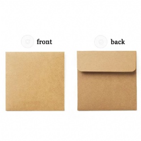 Custom Brown Kraft Paper Envelope For CD Packaging