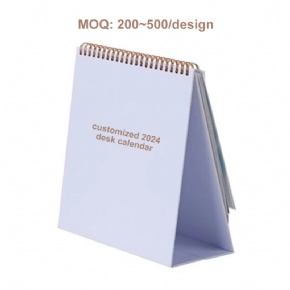 Factory Custom Design 2024 Desk Calendar Printing