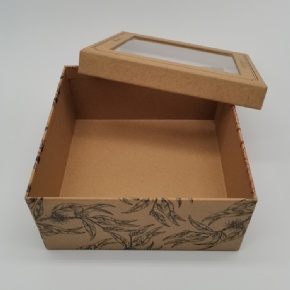Customized Design Natural Kraft Paper Rigid Set Up Gift Boxes
